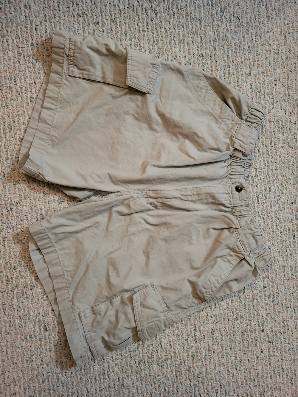 Haggar EZ's Cotton Shorts in Light Khaki, 36 Waist